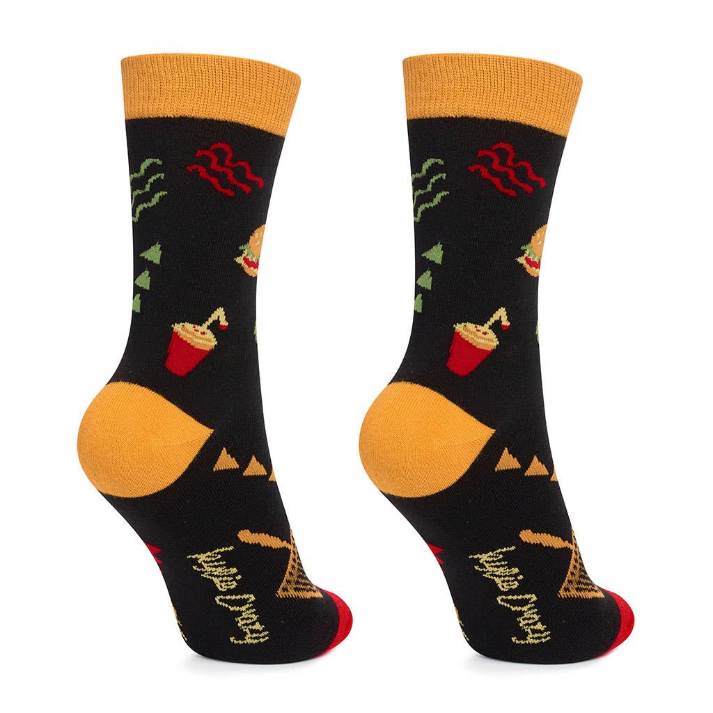 Children's socks in cotton, durable and fun. Burger