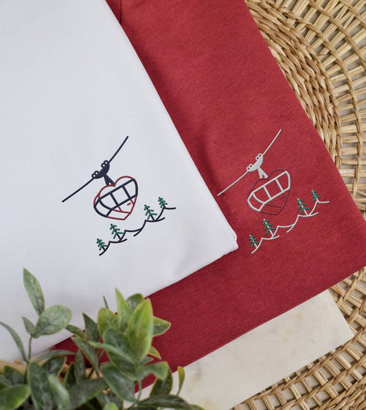 Embroidered T-shirt - Love on the Rise