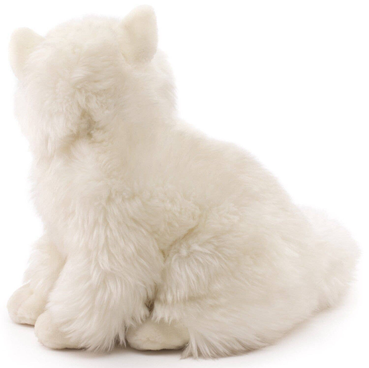 White Persian cat plush, sitting