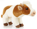 Peluche Vache Blanche Brune Debout