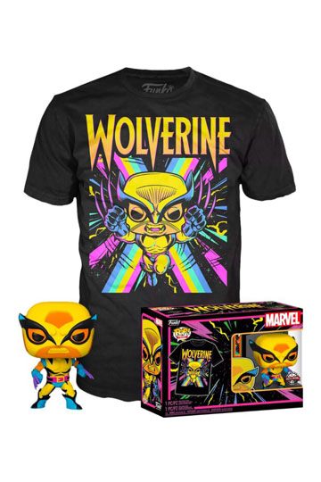 Wolverine (Black Light) - Pop! e maglietta