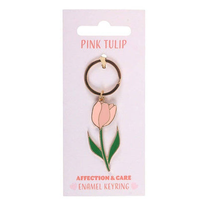 Pink Tulip Keychain