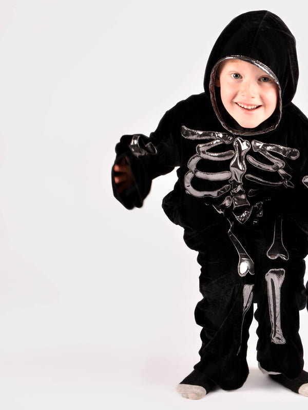 Deluxe Skeleton Costume 110 cm for children aged 4-5 years