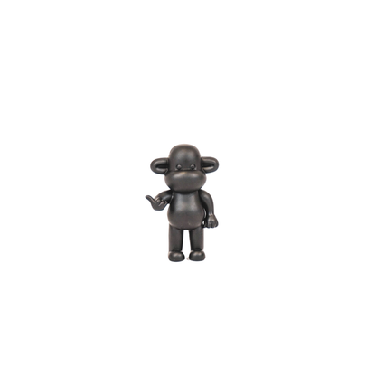 Ornament - Hanging Loose Monkey Figurine 'The Legend' - Polyresin - Black - 20.5x13.5x35cm