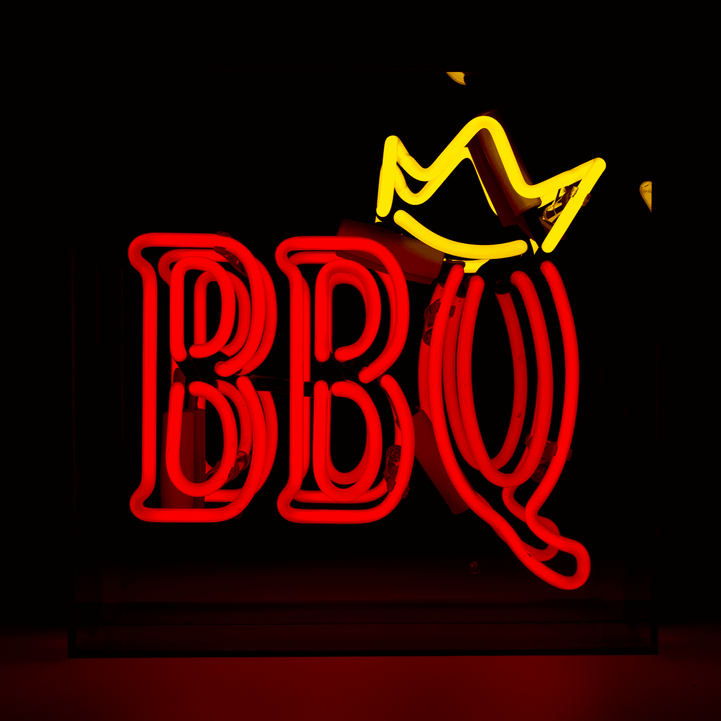 'BBQ' Neon Box Sign