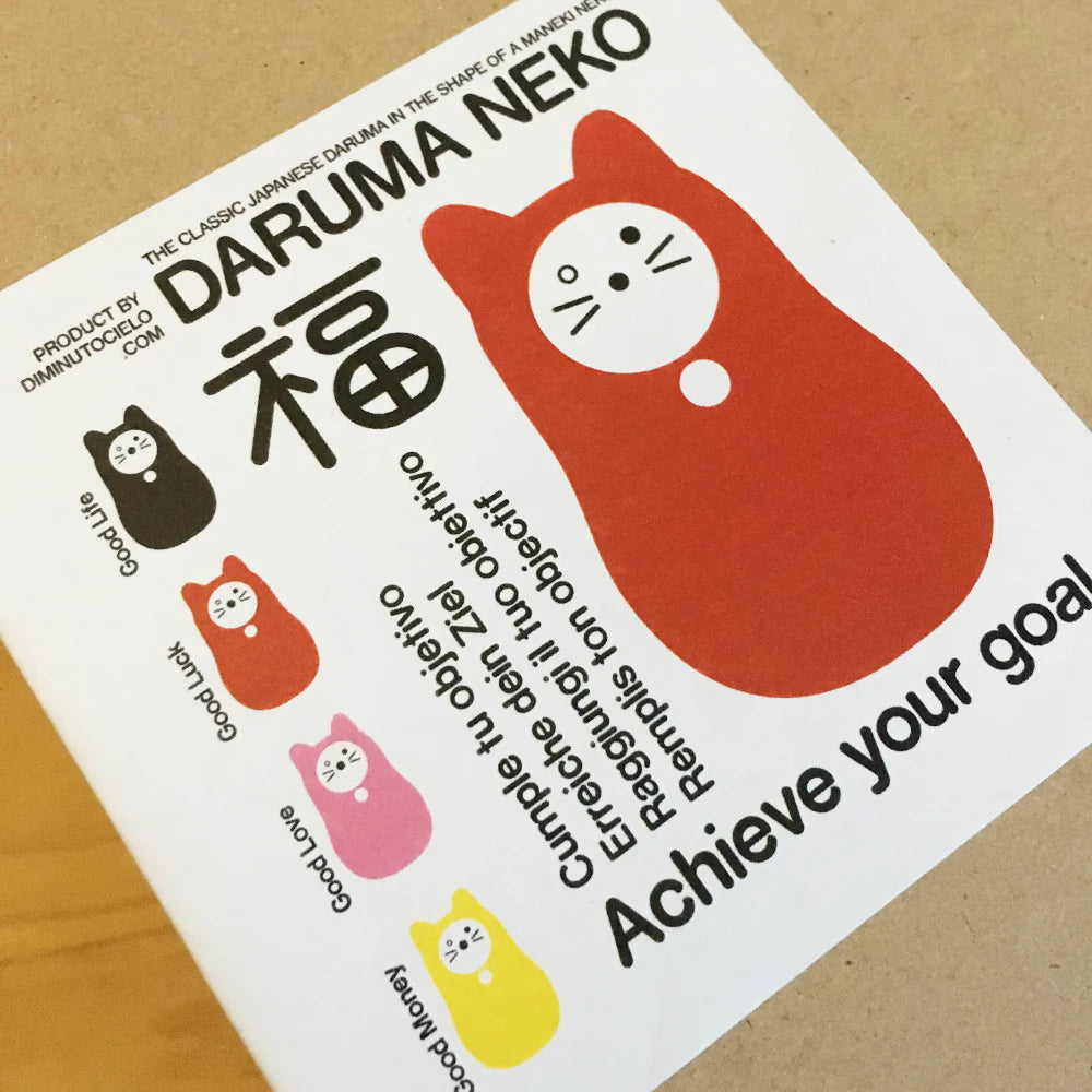 Daruma Rose Cat "Love"