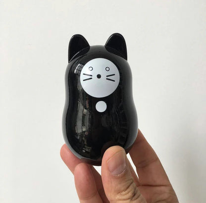 Black Daruma Cat "Good Health"