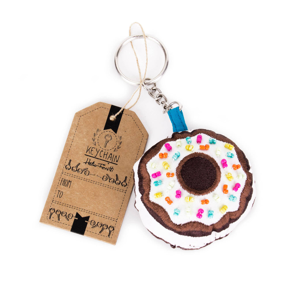 Porte Clés Broderie Boho