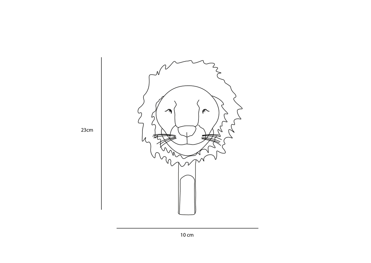 Porte-manteau peluche Lion