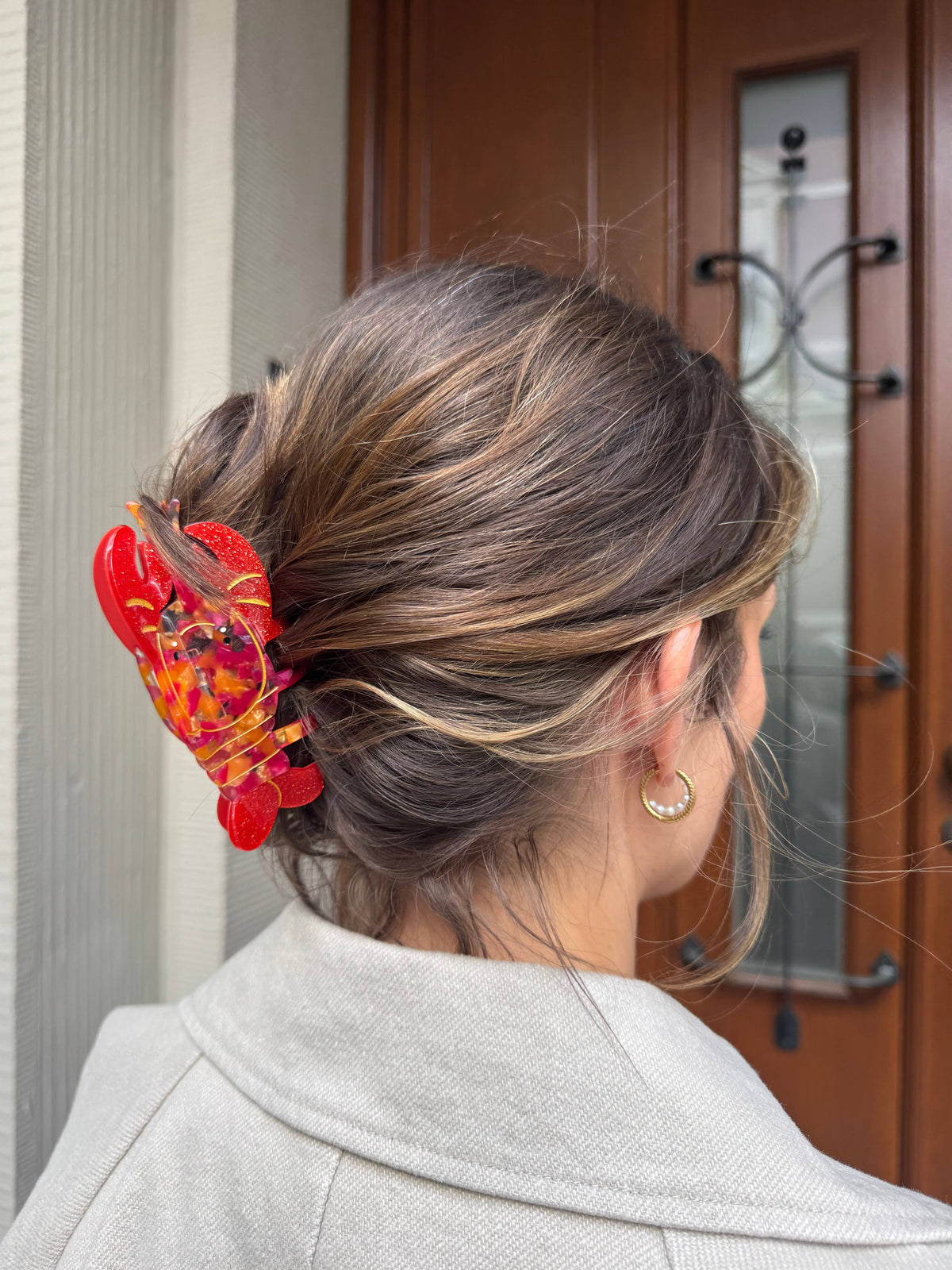 Fermaglio per capelli a forma di aragosta