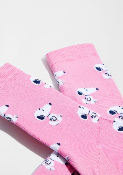 BeSnoopy Rose - Chaussettes en Coton 100 % Biologique