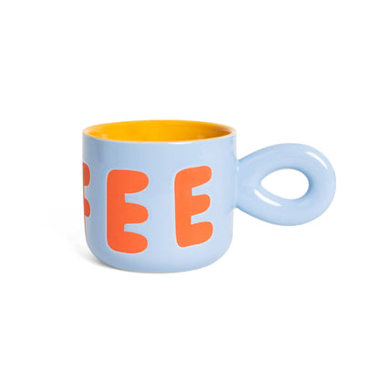 Mug à Café Bleu Clair Helio Ferretti Vue 3
