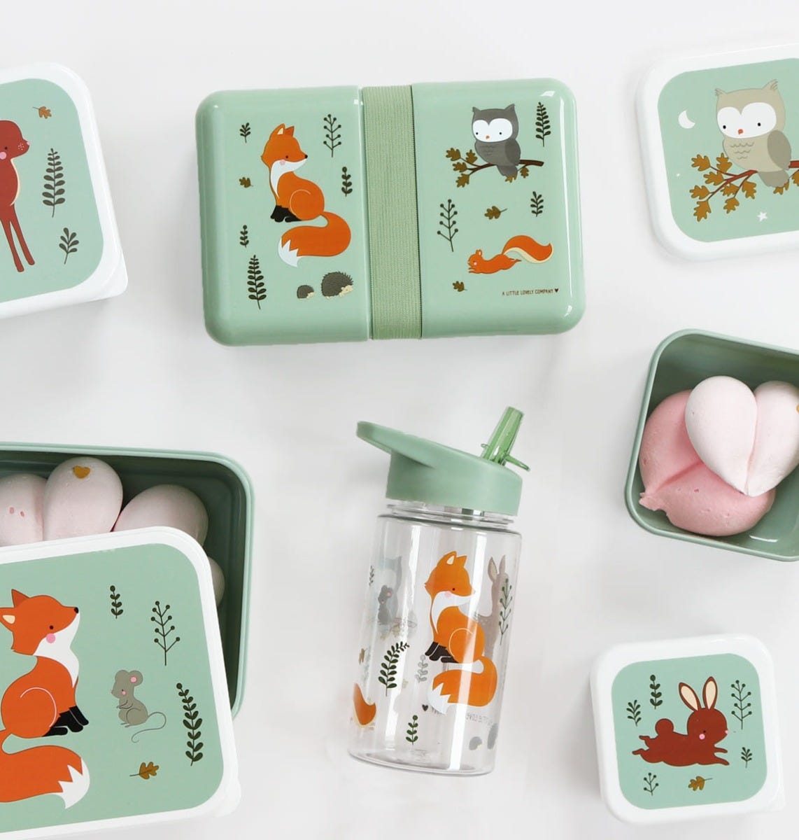 Gourde enfant - Amis de la forêt – vue 5 – A Little Lovely Company