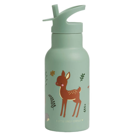 Gourde enfant en inox - Amis de la forêt – vue 3 – A Little Lovely Company