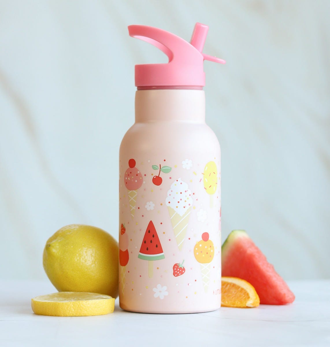 Gourde enfant en inox - Glaces – vue 2 – A Little Lovely Company