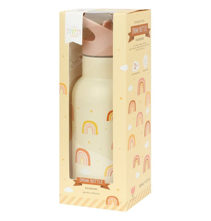 Gourde enfant en inox - Arcs-en-ciel – vue 6 – A Little Lovely Company