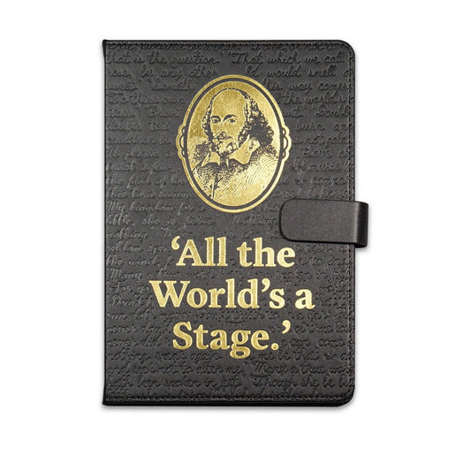 Flexible A5 Notebook Shakespeare The world is a stage