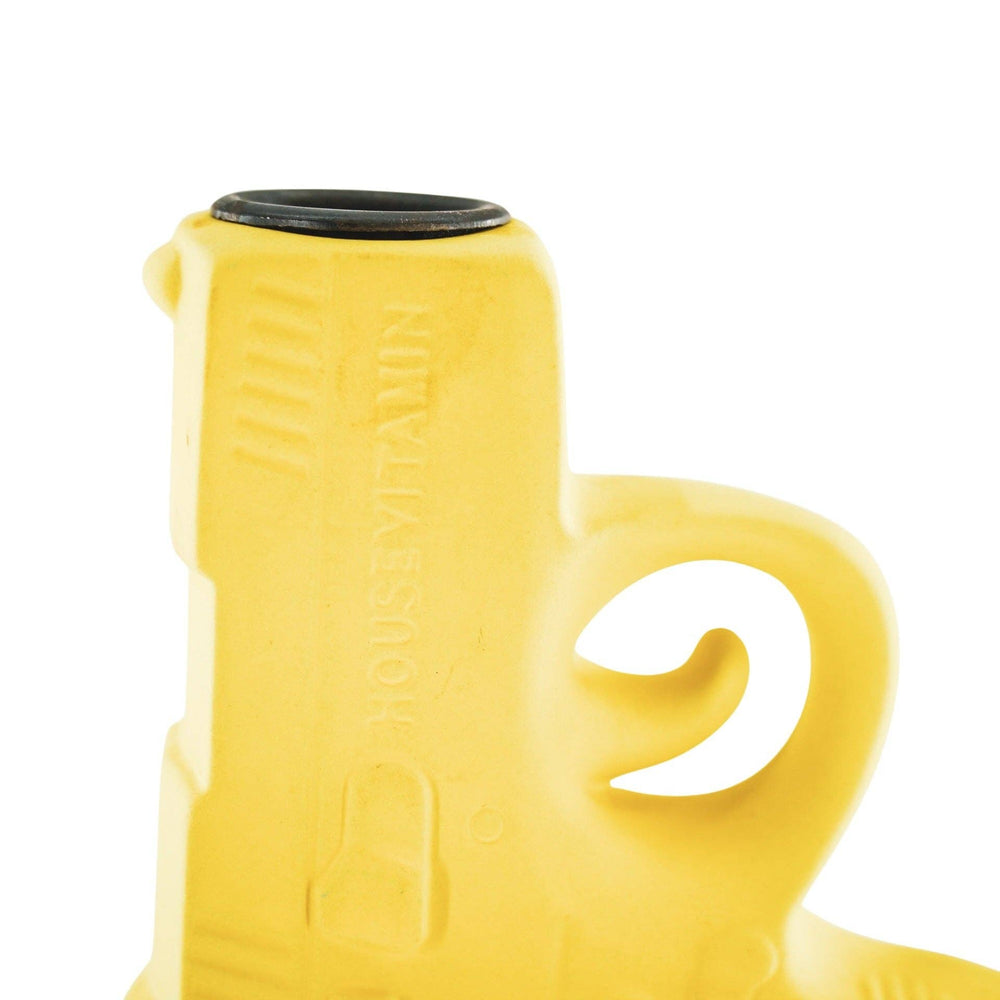 Bougeoir - Pistolet - Céramique - Jaune Néon - 12x5x12cm