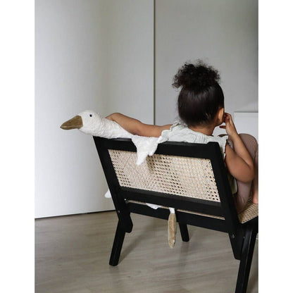 Large plush goose-shaped hand warmer | white