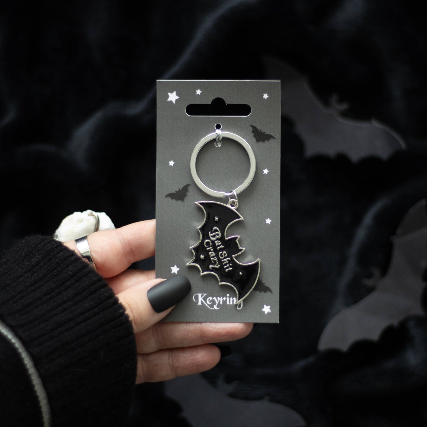 Bat Shit Crazy Bat Keychain