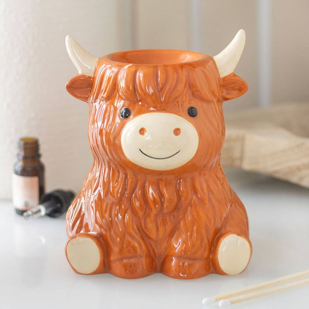 Brûle-parfum et chauffe‑cire Vache des Highlands