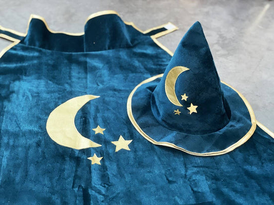 Blue Magician Costume Set