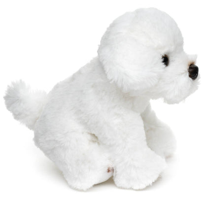 Malteser Bichon Plüschtier sitzend