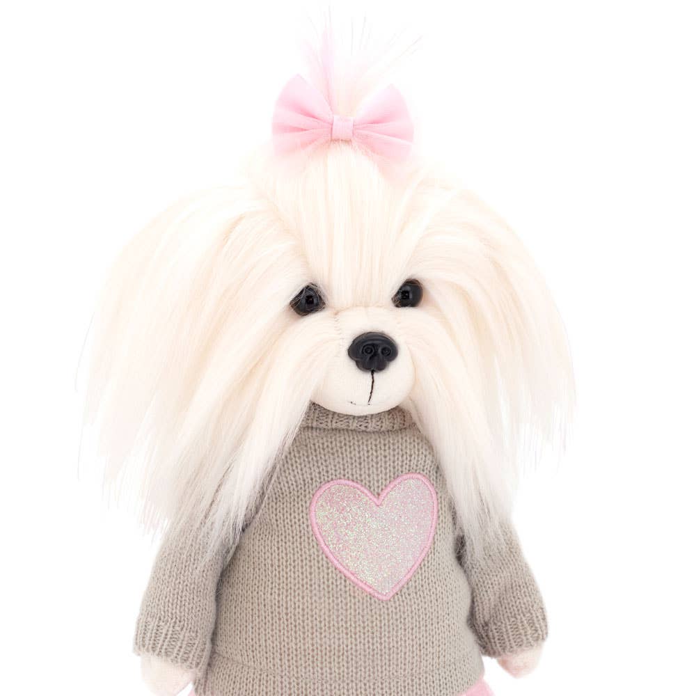Poupée Chien Lucky Mimi : Cœur Rose-38cm