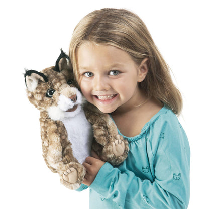 Marionnette à main Lynx Baby 3158/ Chaton Bobcat Folkmanis réaliste