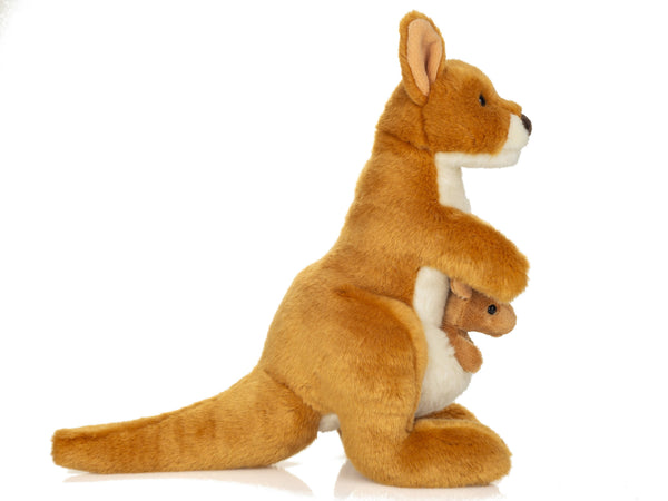 Peluche Kangourou avec Bébé – 30 cm - Teddy Hermann