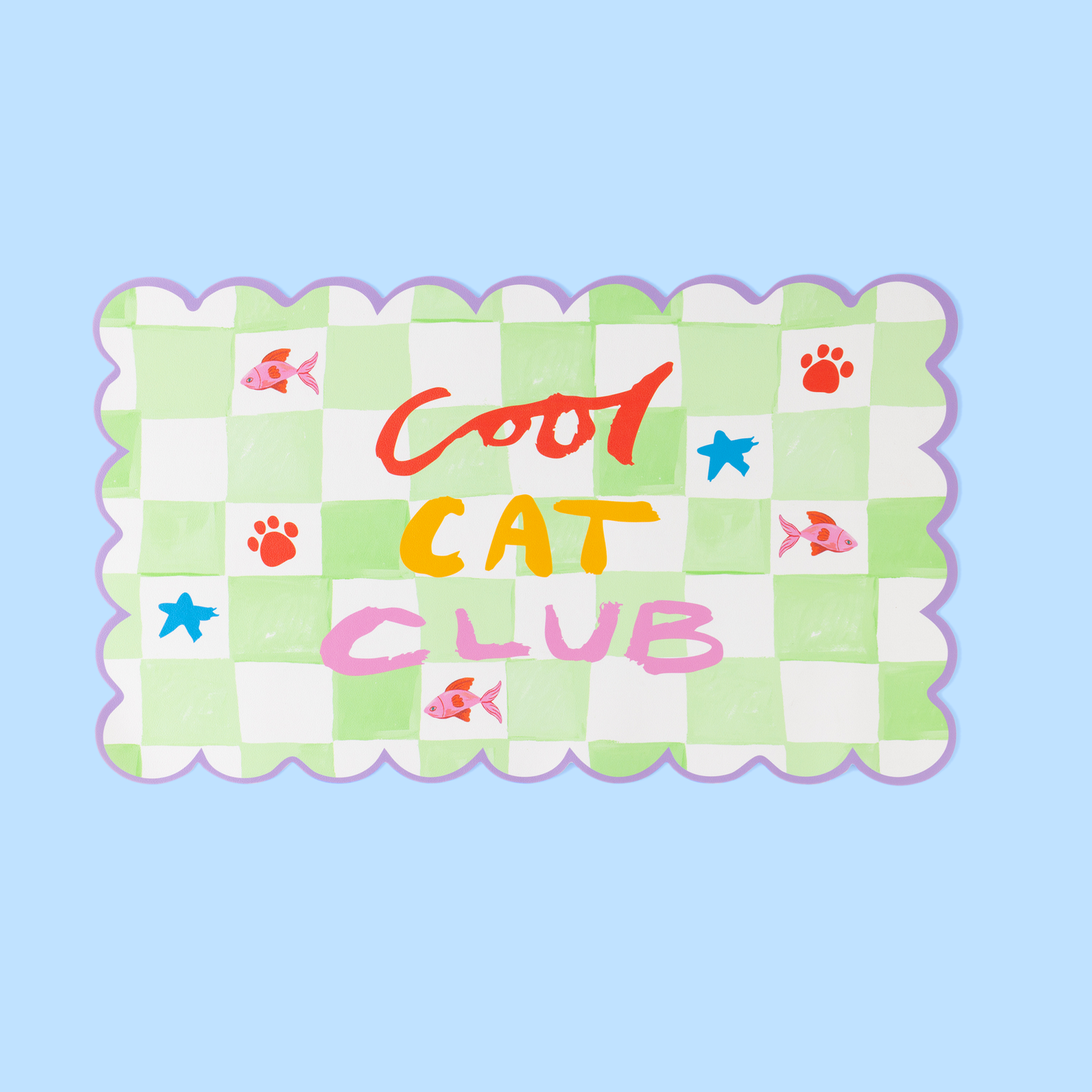 Cool Cat Club Pet Food Mat