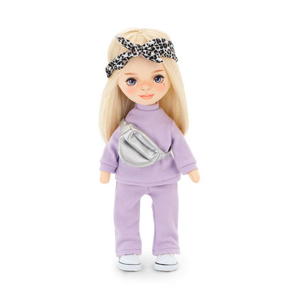 Mia doll in purple tracksuit - 32 cm