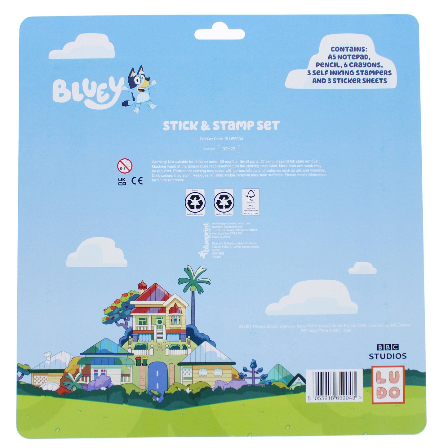 Ensemble – Bluey de coloriage, autocollants et tampons | Blueprint Collections – vue 2