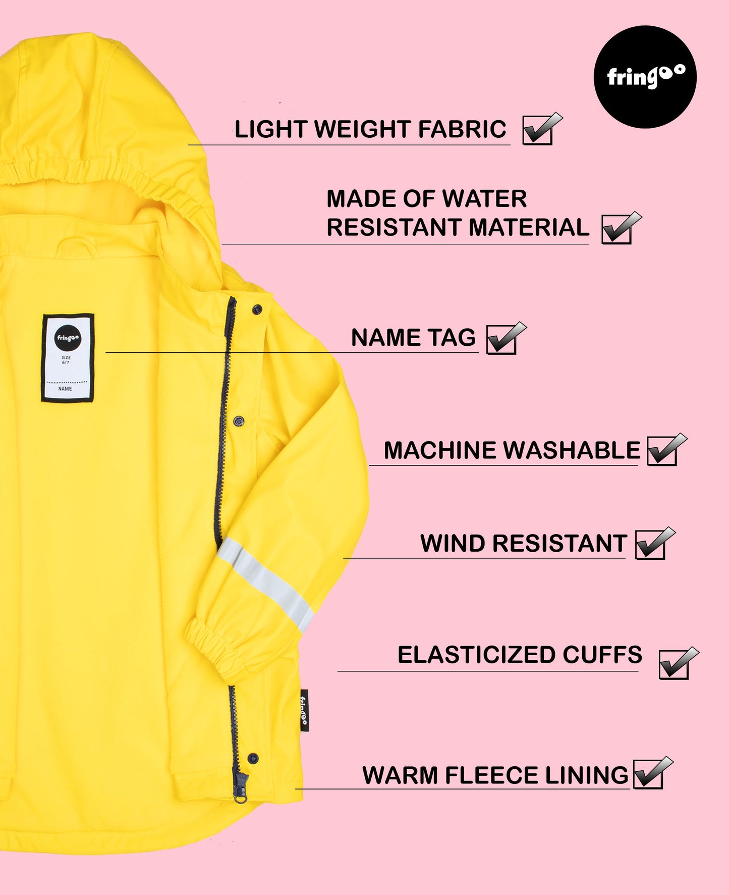 Enfant Raincoat – Yellow