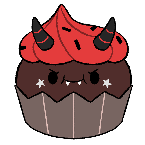 Peluche Comfort Food – Cupcake Devil’s Food