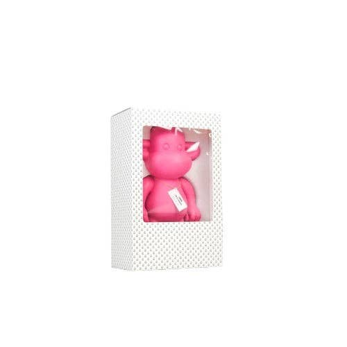 Ornement - Figurine Singe 'La Légende' - Résine de poly - Rose - 20,5x13,5x35cm