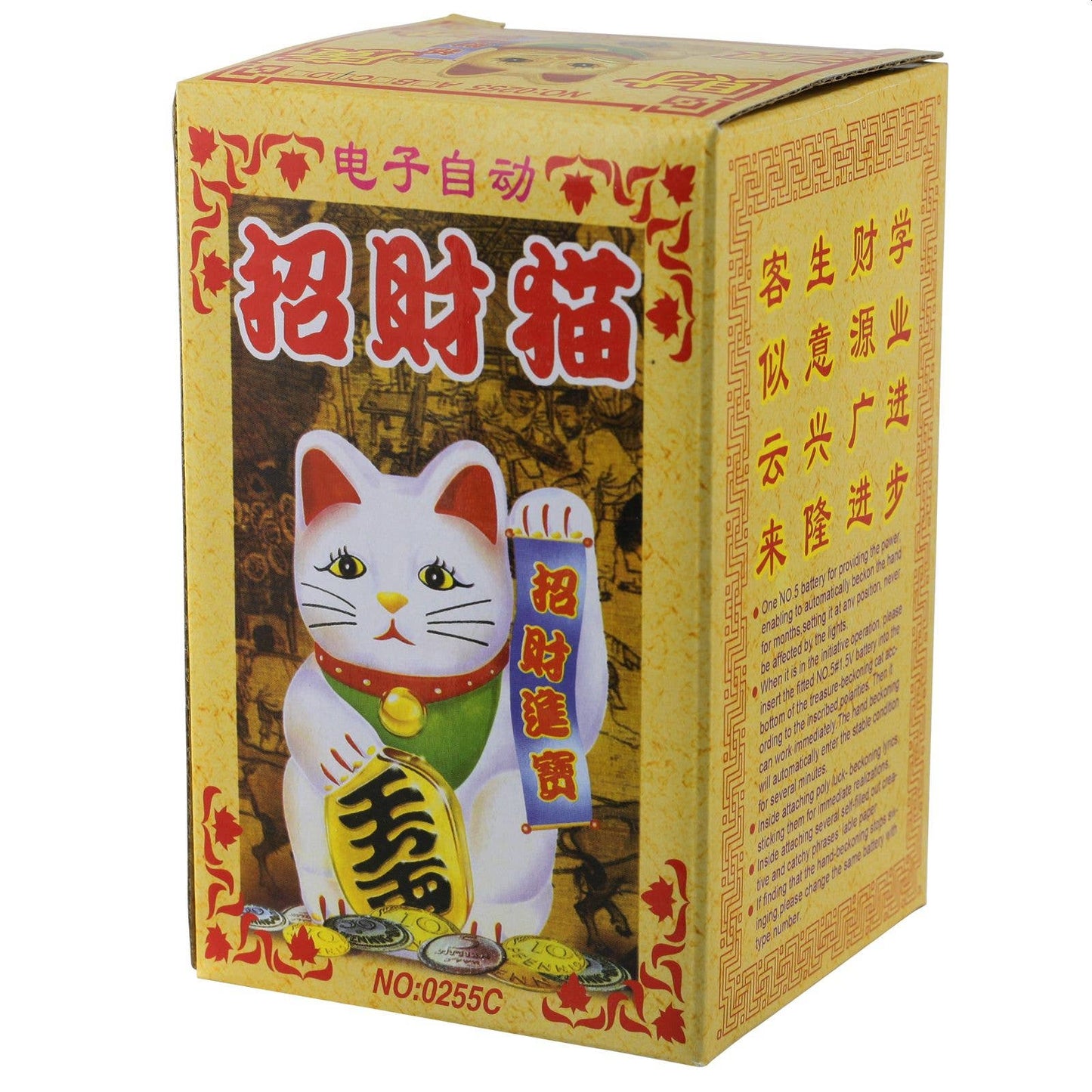 Lucky white cat 13cm