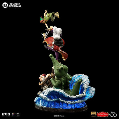 Peter Pan vs Hook Deluxe Statue - Disney 100th - Peter Pan - Art Scale 1/10 - Iron Studios