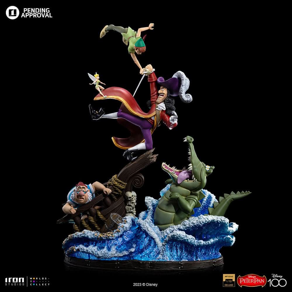 Peter Pan vs Hook Deluxe Statue - Disney 100th - Peter Pan - Art Scale 1/10 - Iron Studios
