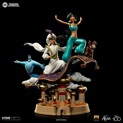 Aladdin and Jasmine Deluxe Statue - Disney 100th - Aladdin - Art Scale 1/10 - Iron Studios