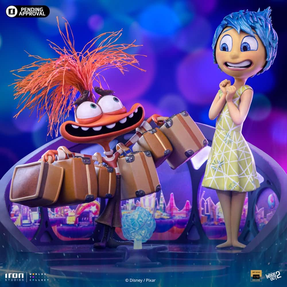 Pre-Order - Joy and Anxiety Deluxe Statue - Inside Out 2 - Art Scale 1/10 - Iron Studios