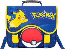 pokemon pikachu sac a dos 2 comp 1 poche 40x41x16cm