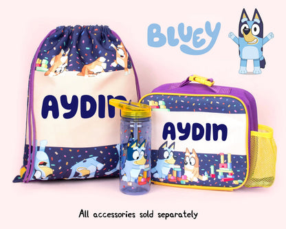 Official Bluey Personalised Drawstring Bag | Kids' PE Bag | Fringoo