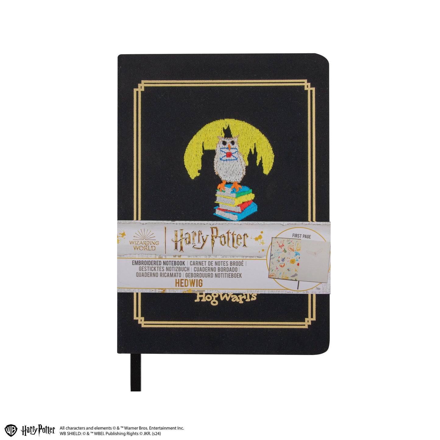 *Hedwig Embroidered Notebook