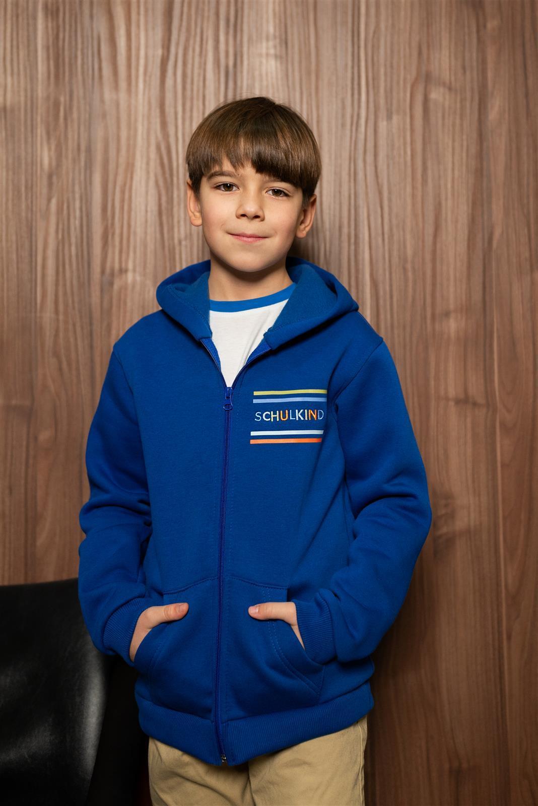 Schoolchild Zipper Blue