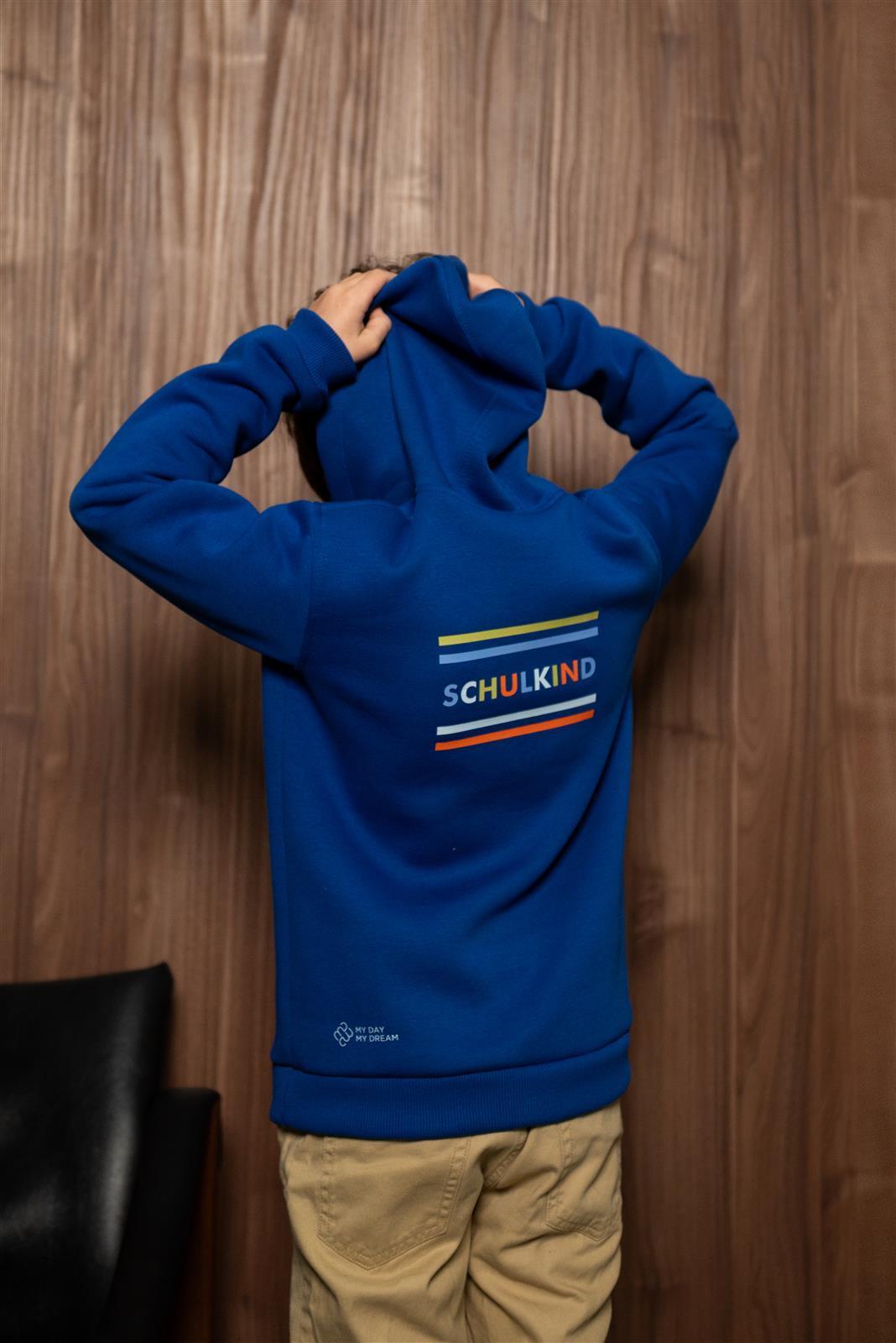 Schoolchild Zipper Blue