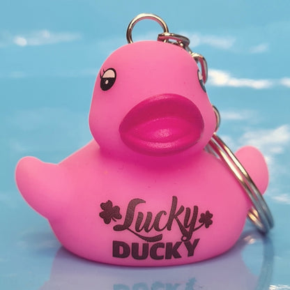 Lucky Ducky Pink Duck Keychain