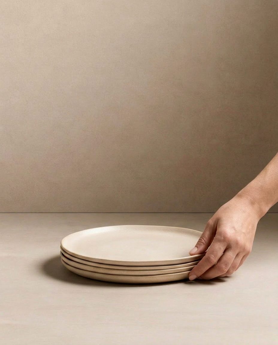Assiette à salade en grès Dune 22cm