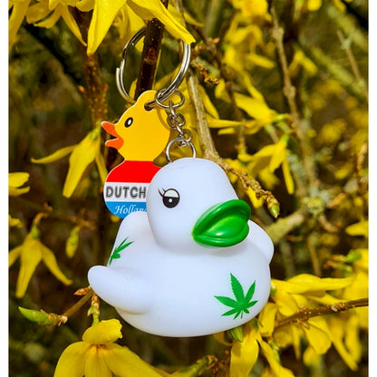 Cannabis Duck Keychain