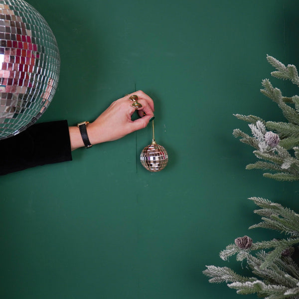 Boule de Noël Disco Or - 6-Pack